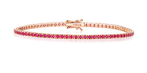 RUBY BRACELET IN 18CT ROSE GOLD