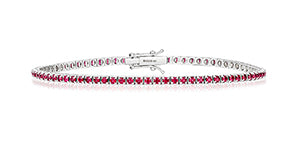 RUBY BRACELET IN 18CT WHITE GOLD