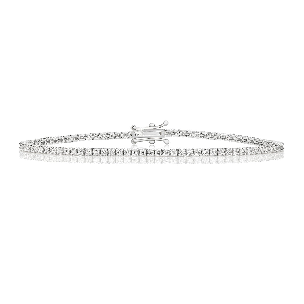 Premium 18ct white gold diamond bracelet