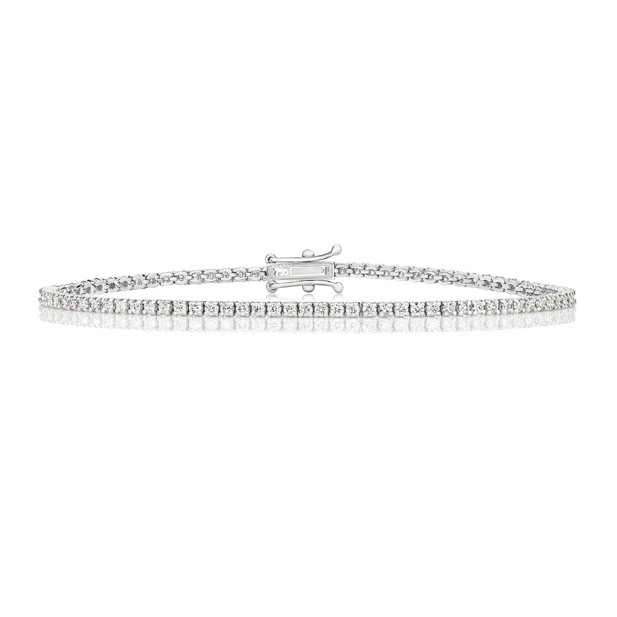 Premium 18ct white gold diamond bracelet