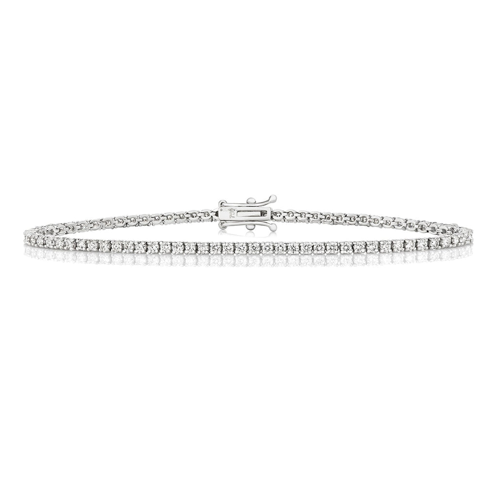 2.28ct diamond tennis bracelet gold