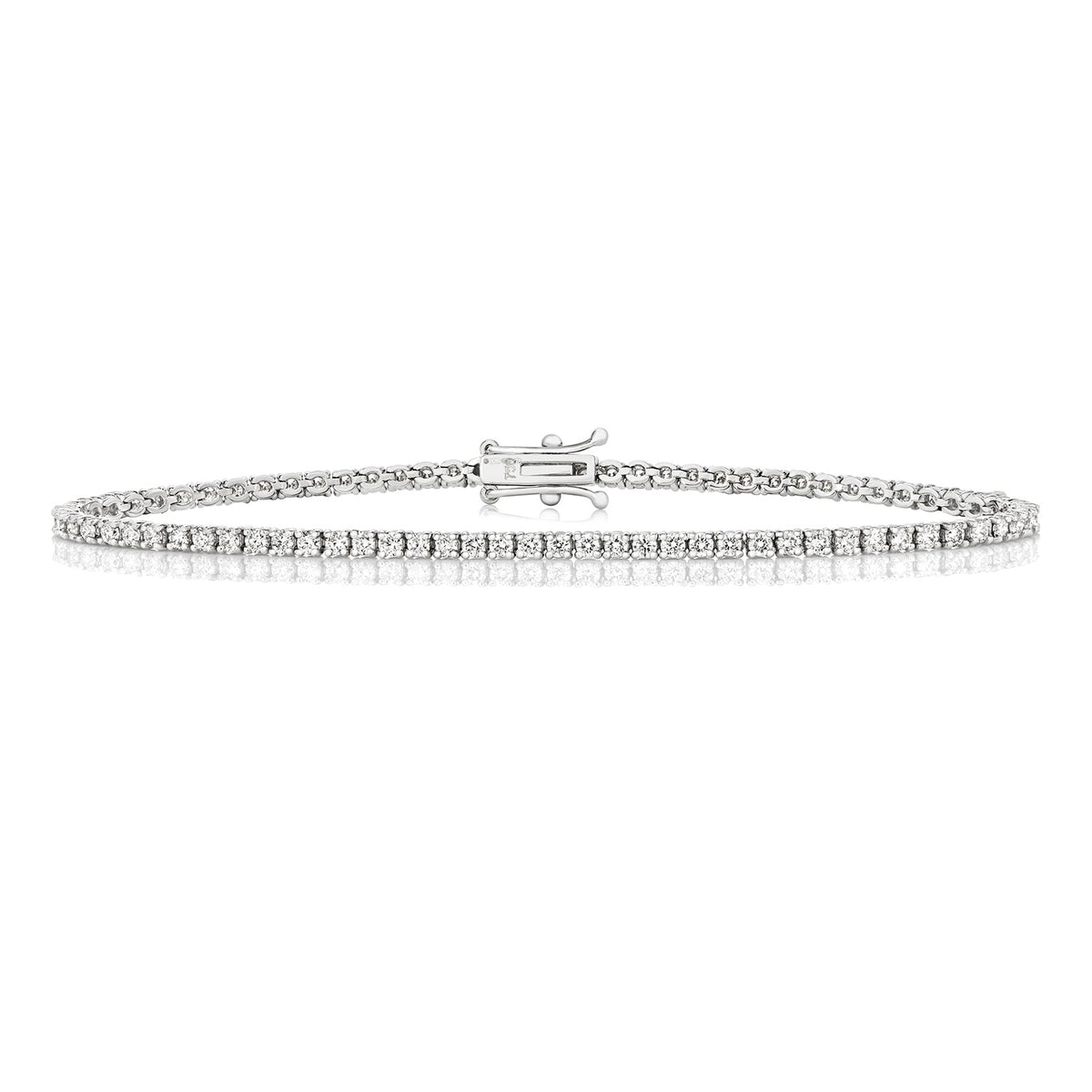 2.25ct diamond tennis bracelet in 18ct white gold