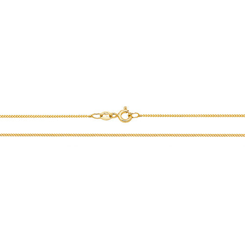 18CT YELLOW GOLD CURB CHAIN 1.5g