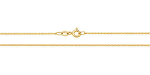 18CT YELLOW GOLD CURB CHAIN 1.5g