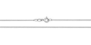 18CT WHITE GOLD CURB CHAIN 20" 2g