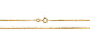 18CT YELLOW GOLD CURB CHAIN 2.5g