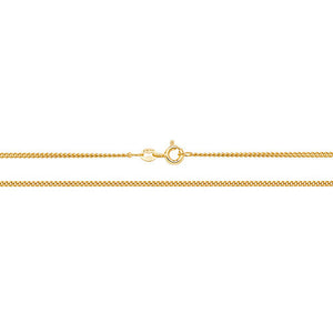 18CT YELLOW GOLD CURB CHAIN 3.7g