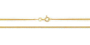 18CT YELLOW GOLD CURB CHAIN 3.7g