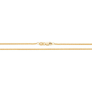 18CT GOLD SPIGA CHAIN 16" 2.7g