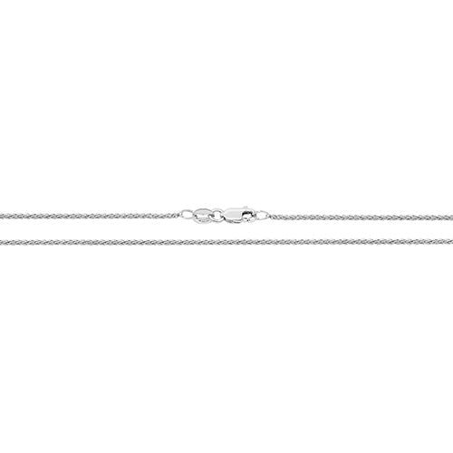 Chaîne Spiga en or blanc 18 carats, 2,8 g