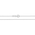 18CT WHITE GOLD CABLE CHAIN 1.3g