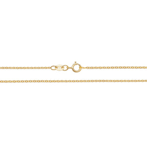 18CT GOLD CABLE CHAIN 1.7g