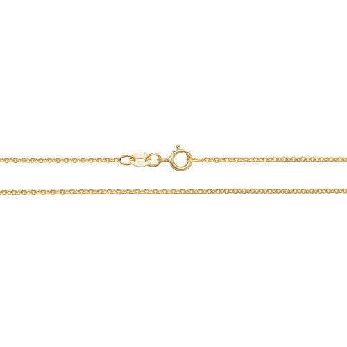 18CT GOLD CABLE CHAIN 1.7g