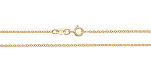 18CT GOLD CABLE CHAIN 1.7g