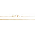 18CT YELLOW GOLD CABLE CHAIN 20" 2.8g