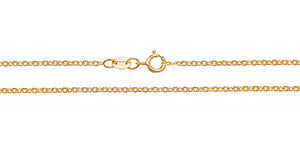 Chaîne en or jaune 18 carats, maille câble, 2,2 g