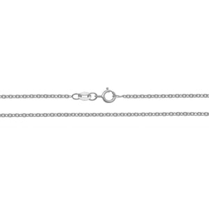 18CT WHITE GOLD CABLE CHAIN 2.2g