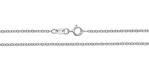 18CT WHITE GOLD CABLE CHAIN 2.2g