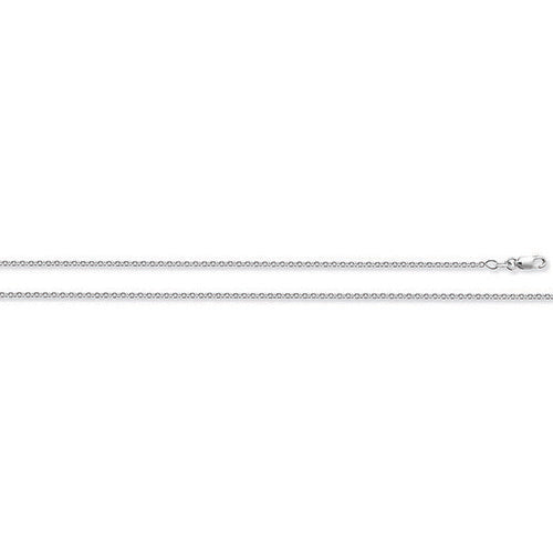 Chaîne rollo en or blanc 18 carats, 4,5 g