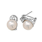 DIAMOND & PEARL DROPS IN 18CT WHITE GOLD