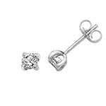 DIAMOND STUDS IN 18CT WHITE GOLD