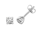 Boucles d'oreilles en diamants et or blanc 18 carats