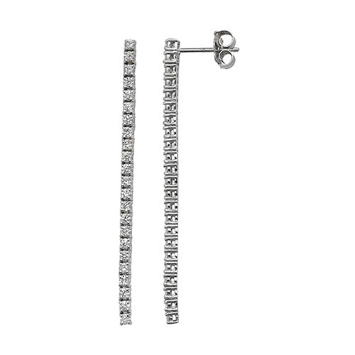 Timeless diamond drops in white gold
