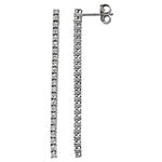 Radiant 18ct white gold diamond drops