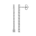 Classic diamond stud earrings in white gold