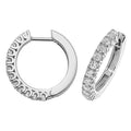 Stunning diamond hoops in 18ct white gold