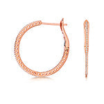 Inside Out Diamant-Creolen 0,50 ct in 18 Karat Roségold