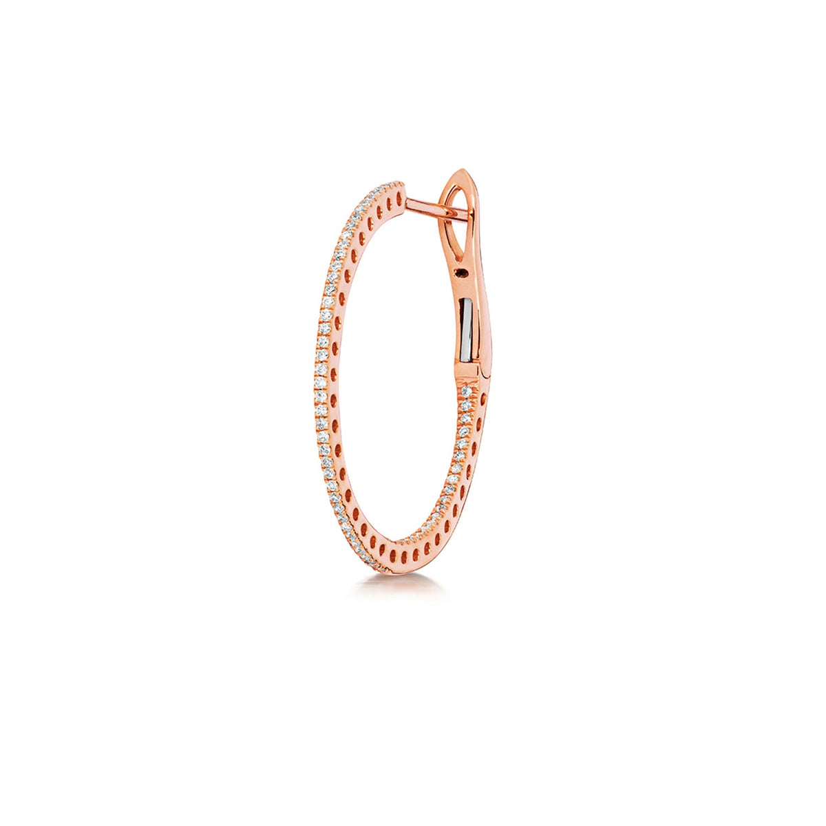 Inside Out Diamant-Creolen 0,50 ct in 18 Karat Roségold