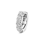 18ct white gold diamond hoop