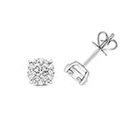 0.66ct diamond studs in white gold
