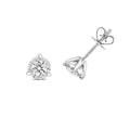 ORECCHINI A 3 GRIGLIE CON DIAMANTI BRILLANTI IN ORO BIANCO 18KT
