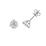  ORECCHINI A 3 GRIGLIE CON DIAMANTI BRILLANTI IN ORO BIANCO 18KT