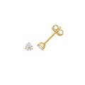 DIAMOND 3 CLAW EARRING STUDS IN 18CT GOLD