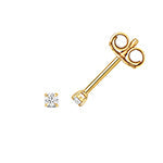 DIAMOND 4 CLAW EARRING STUDS IN 18CT GOLD