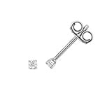 DIAMOND 4 CLAW EARRING STUDS IN 18CT WHITE GOLD