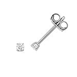DIAMOND 4 CLAW EARRING STUDS IN 18CT WHITE GOLD