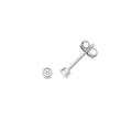DIAMOND RUBOVER EARRING STUDS IN 18CT WHITE GOLD