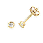Puces d'oreilles à diamants en or 18 carats
