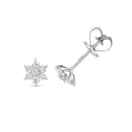 Diamantcluster-Ohrstecker aus 18-karätigem Weißgold
