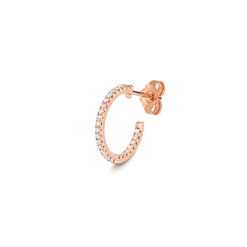 Diamant-Creolen aus 18-karätigem Roségold