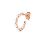 DIAMOND HOOPS IN 18CT ROSE GOLD