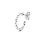 Minimalist 18ct white gold diamond hoop