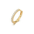 Diamond cartilage hoop 18ct gold