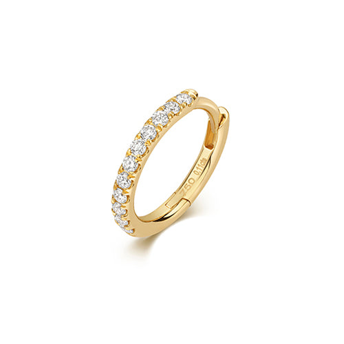 Fine jewelry diamond cartilage hoop