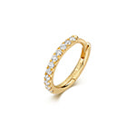 Minimalist diamond cartilage hoop