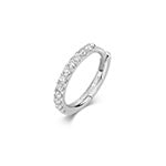 Sleek diamond cartilage hoop